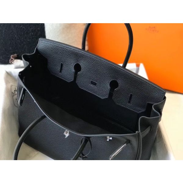HERM Birkin 30cm Bag In Black Togo Leather PHW
