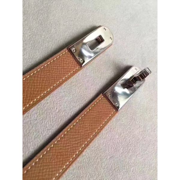 HERM Kelly 18 Belt In Gold Epsom Leather