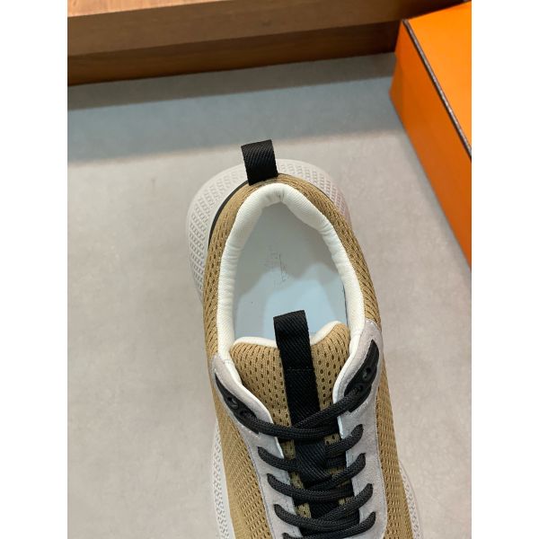 HERM Heros Sneakers in Khaki Technical Knit