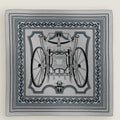HERM Grey Les Roues de Phaeton Bandana Shawl 140