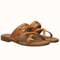 HERM Claire Sandals In Brown Calfskin